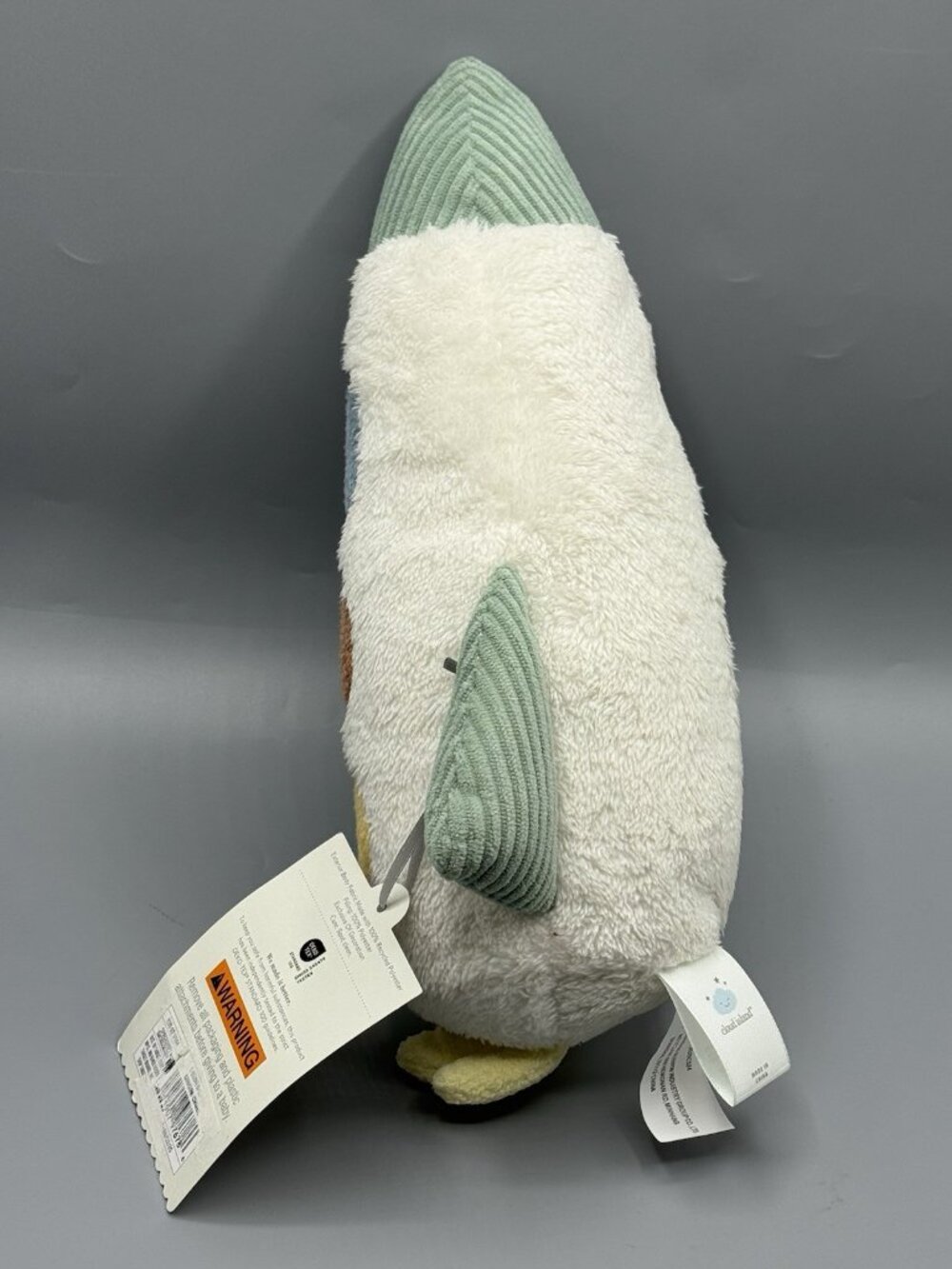 Cloud Island Rocket Plush Stuffed Animal Soft Neutral Colors NEW - Picture 5 of 6